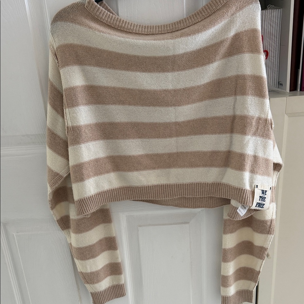 We the Free Free People Into the Blue Wool Pullover Size S